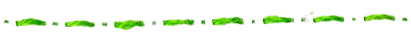 Photograph of green stitches made with a thread and needle.